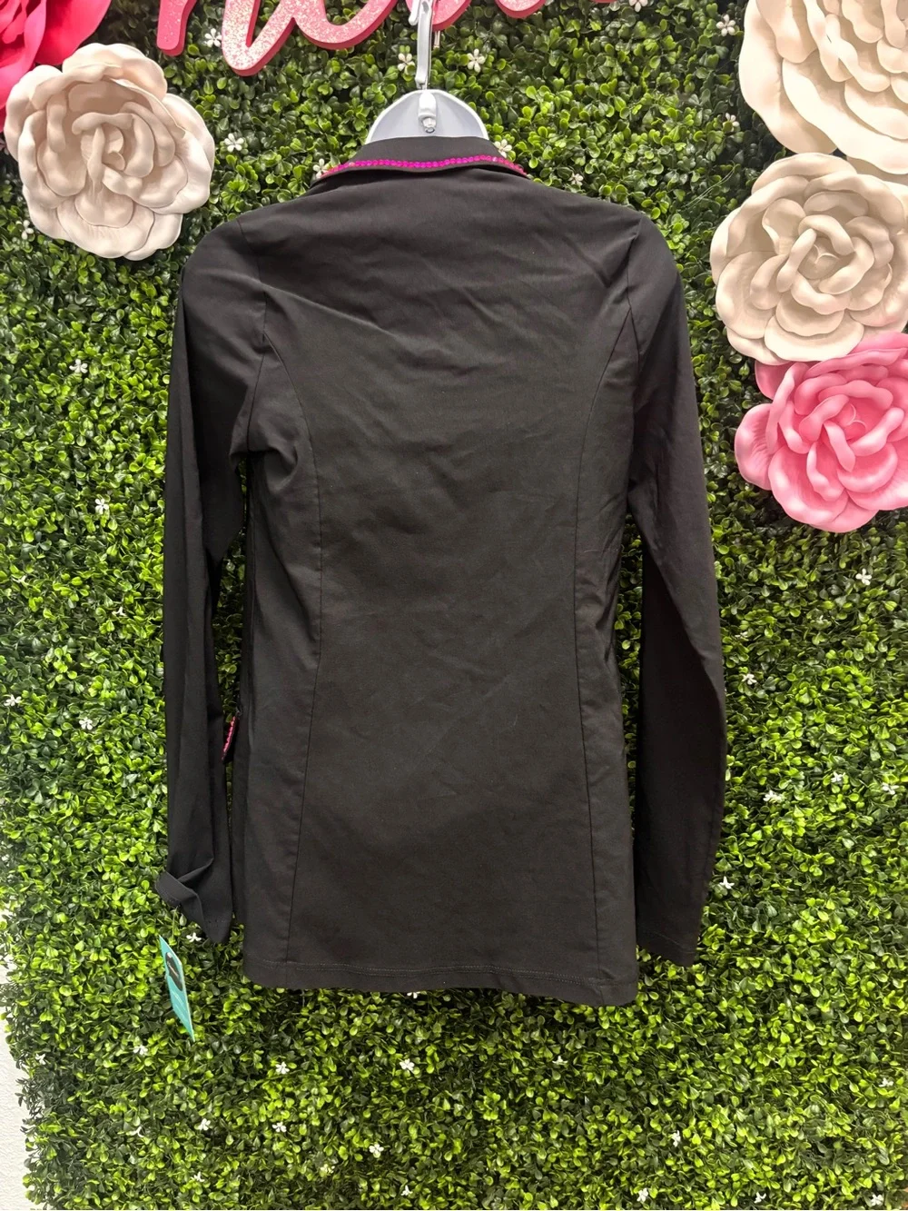 Weissman Black Dance Jacket with Pink Trim